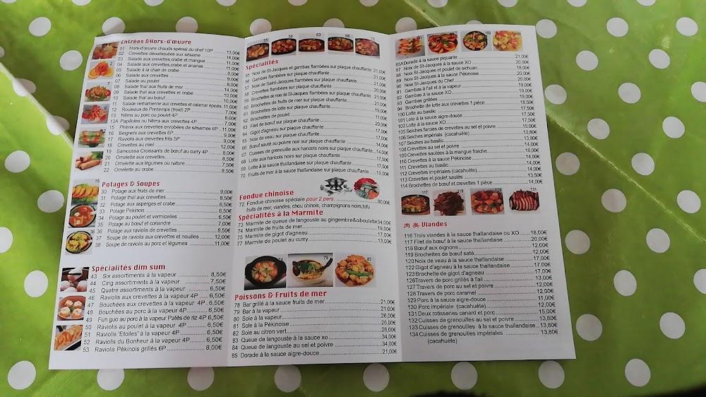 Auberge d'Asie - Menu Image 1